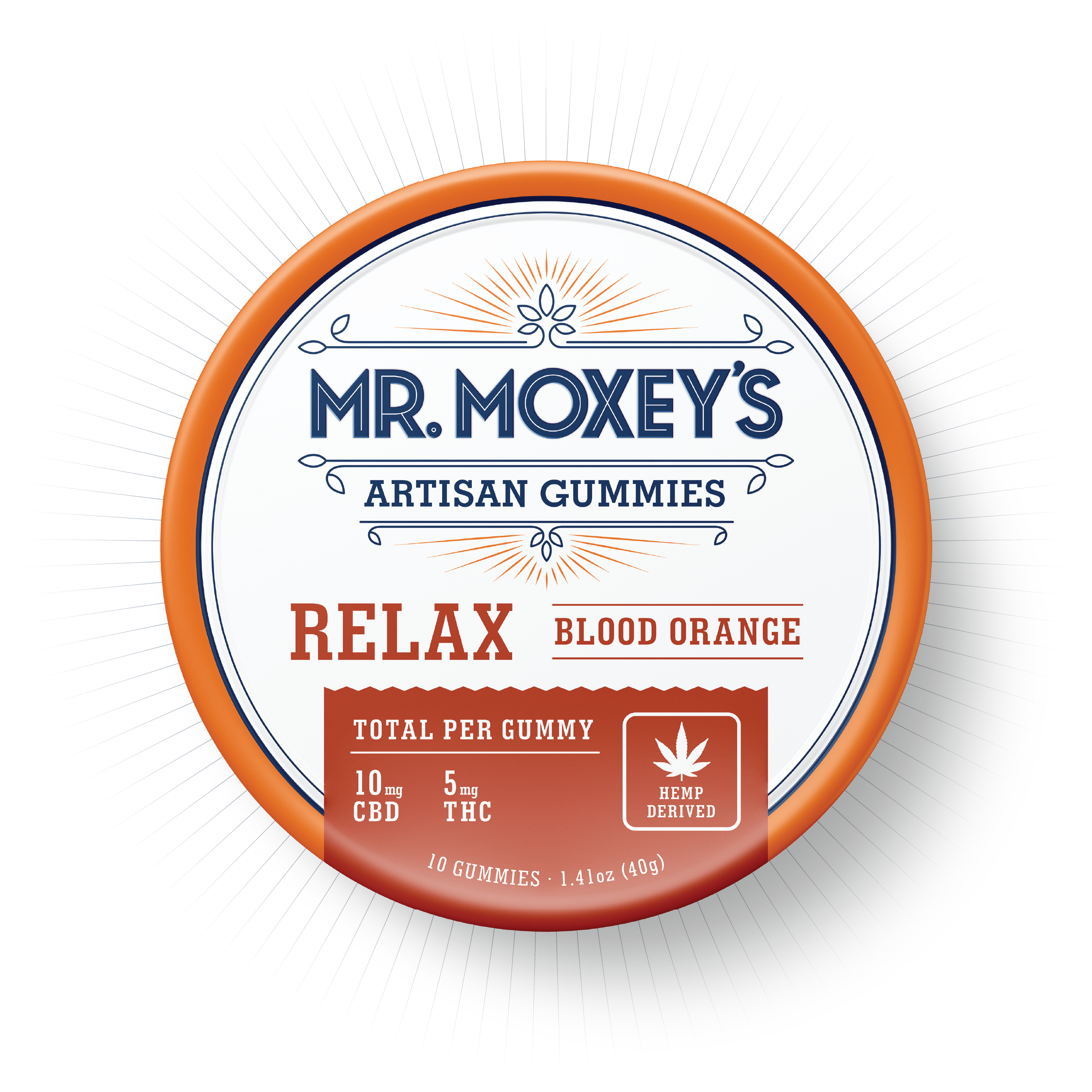 Stress Gummies | Relax Blood Orange Gummies | Mr. Moxey's