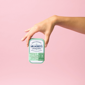 Energize Mints in green tin with 1:1 CBC & THC