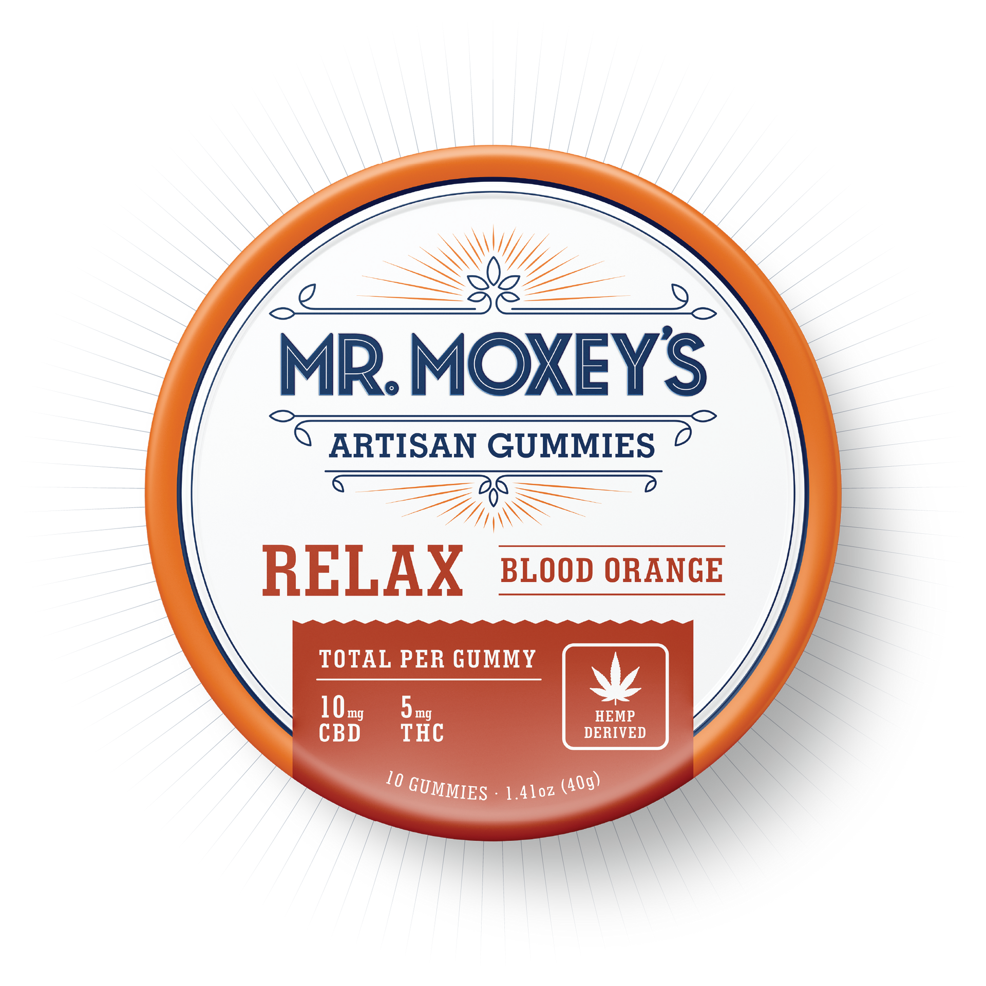 Stress Gummies | Relax Blood Orange Gummies | Mr. Moxey's