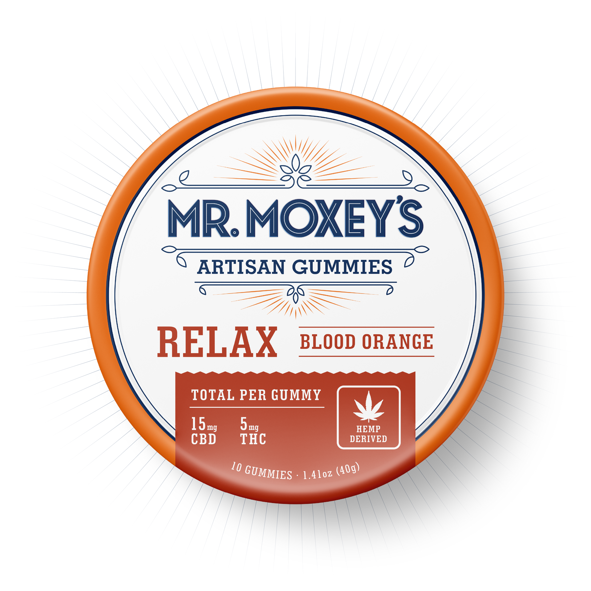 Stress Gummies | Relax Blood Orange Gummies | Mr. Moxey's