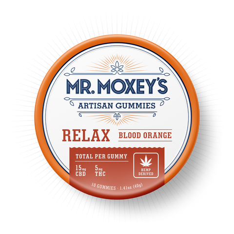 Relax CBD|THC Blood Orange Gummies