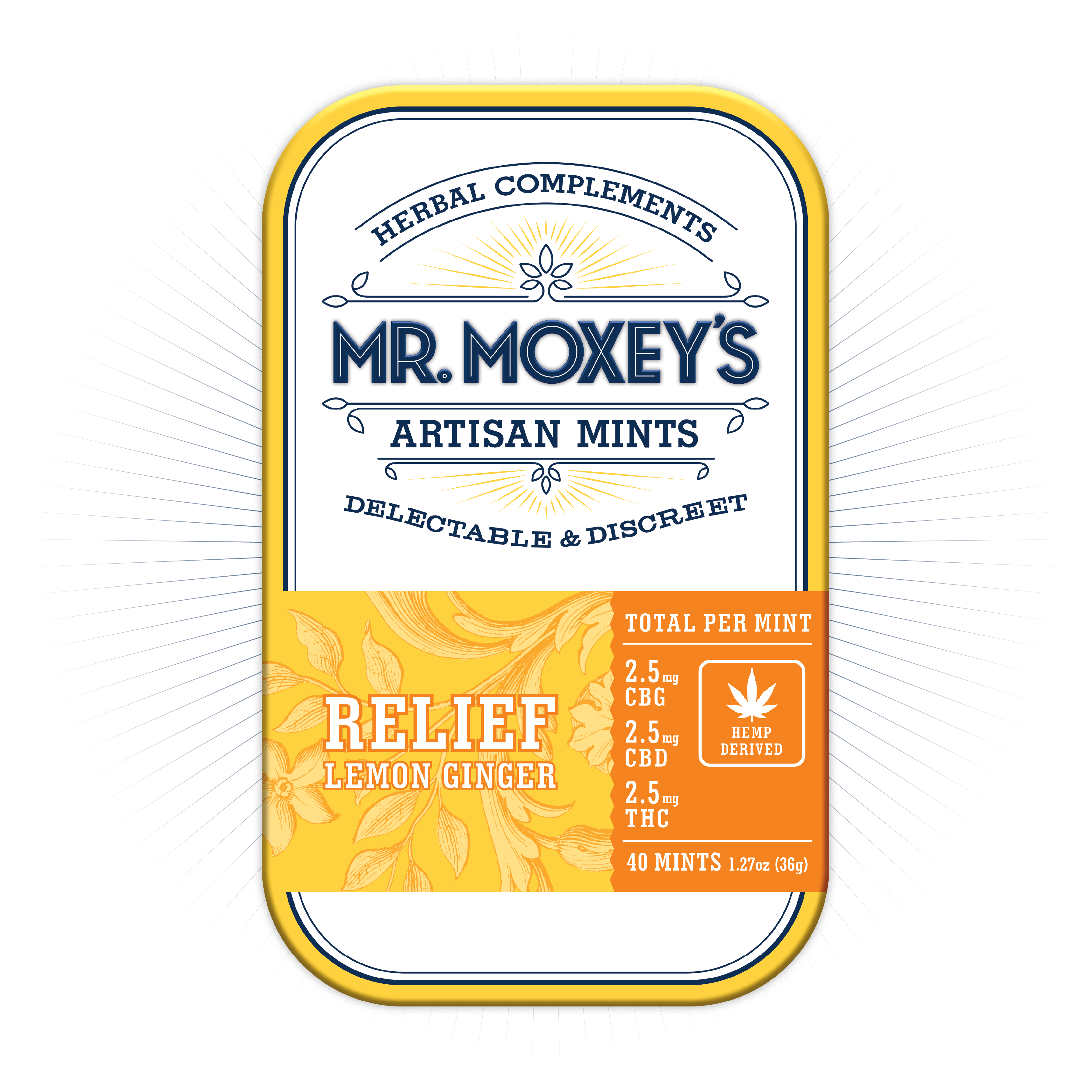 Anxiety Mints | Relief Lemon Ginger Mints | Mr. Moxey's