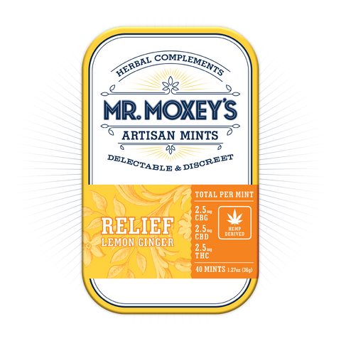 Relief CBG|CBD|THC Lemon Ginger Mints