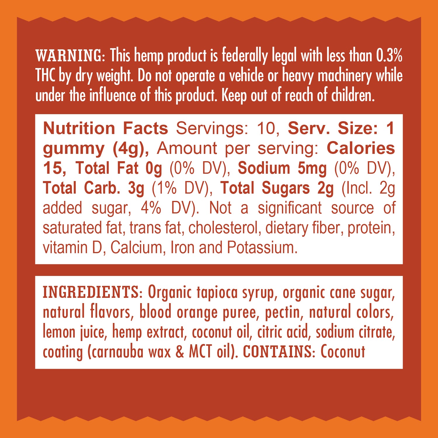 Stress Gummies | Relax Blood Orange Gummies | Mr. Moxey's