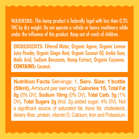 Relief THC|CBD|CBG Lemon Ginger Shots (6 pack)