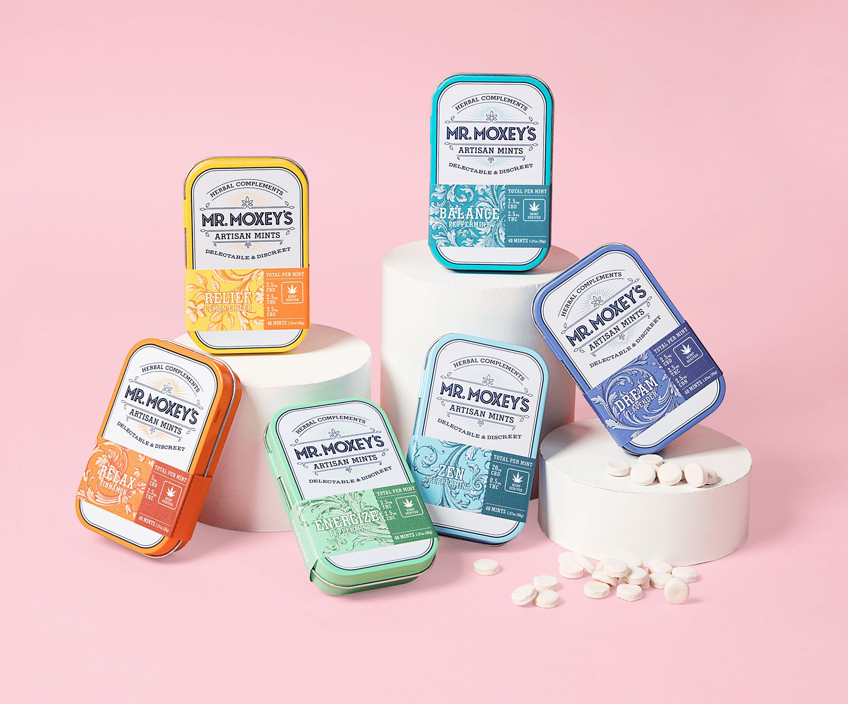 Anxiety Mints | Relief Lemon Ginger Mints | Mr. Moxey's
