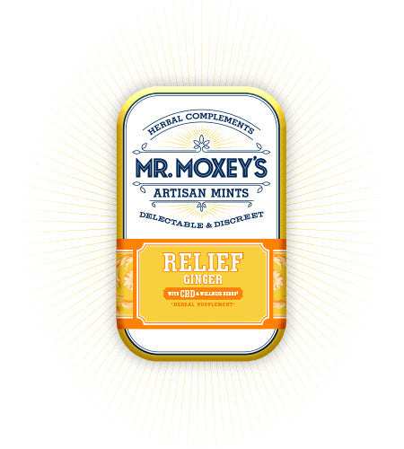 Relief CBD Ginger Mints: Mini Tin